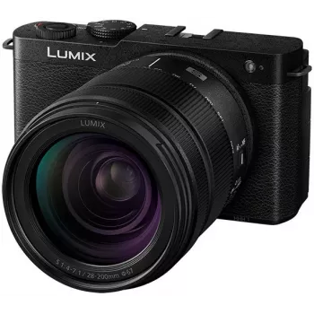 Panasonic Lumix DC-S9 fotocamera con kit obiettivo 28-200mm, nero intenso (DC-S9HE-K)