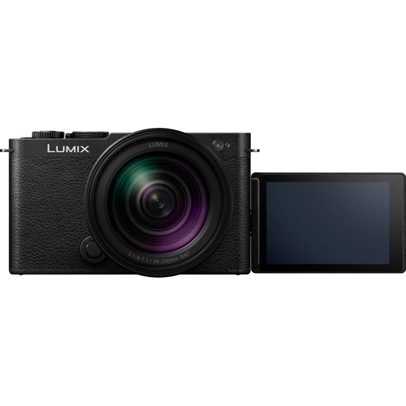 Panasonic Lumix DC-S9 fotocamera con kit obiettivo 28-200mm, nero intenso (DC-S9HE-K)