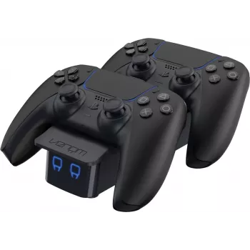 Venom Twin Docking Station per controller PS5 DualSense - nero