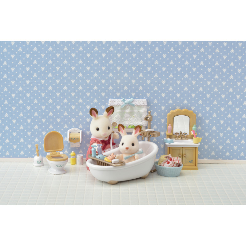Set da gioco mobili bagno in stile country Sylvanian Families