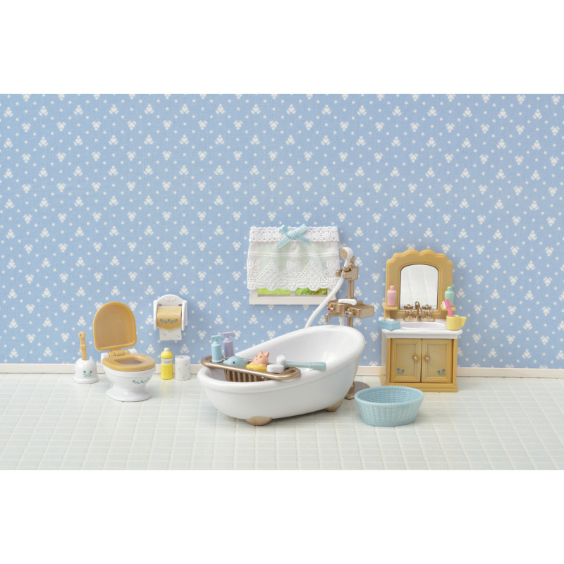 Set da gioco mobili bagno in stile country Sylvanian Families