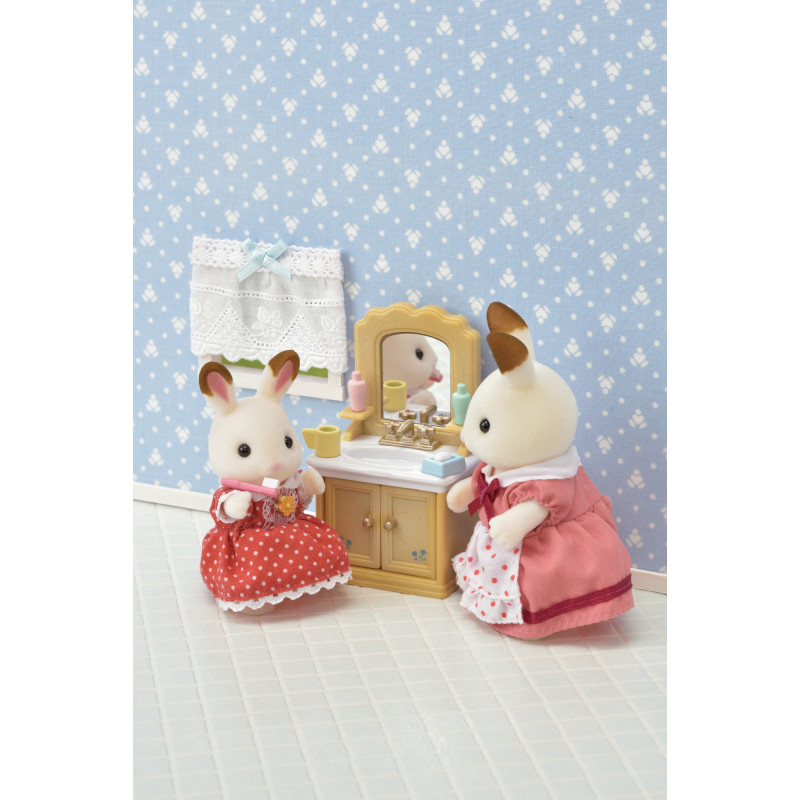 Set da gioco mobili bagno in stile country Sylvanian Families