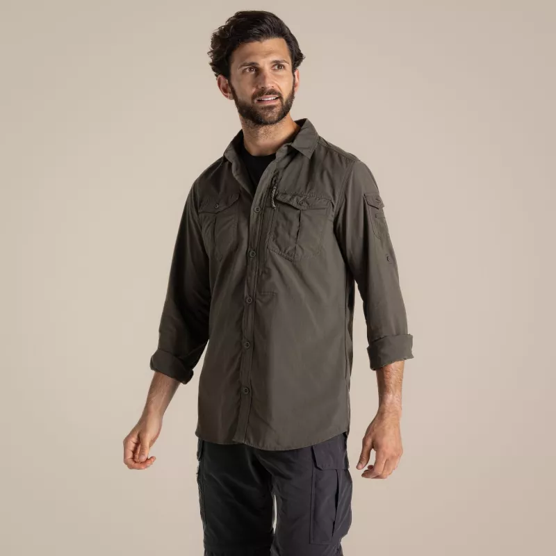 Craghoppers NosiLife Adventure LS Shirt III - Woodland Green, taglia L