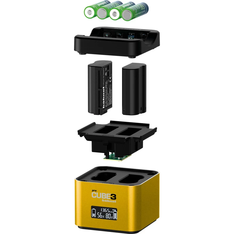 Hähnel ProCube 3 Twin caricabatterie per fotocamere Nikon (1000 577.1)