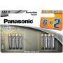 Panasonic Everyday Power batterie alcaline AAA LR03 confezione da 8 (6+2 GRATIS)