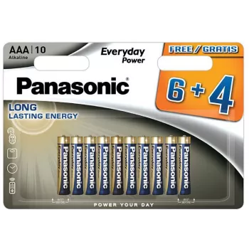 Panasonic Everyday Power batterie alcaline AAA LR03 confezione da 10 blister (6+4 bonus)