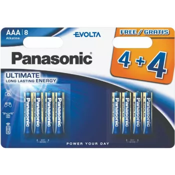 Panasonic Evolta batteria LR03EGE/8B (4+4 pz.) (LR03EGE/8BW 4+4F)