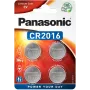 Panasonic CR2016 pila a bottone al litio 3V - confezione da 4 (CR-2016EL/4B)