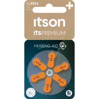 itson itsPREMIUM batteria zinco-aria per apparecchi acustici PR13IT/6RM (PR13(48)IT/6RM)