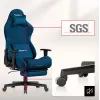 Huzaro Force 5.7 sedia da gaming ergonomica blu - pelle PU, braccioli regolabili, schienale regolabile, cuscini lombare e cervicale