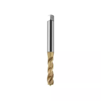 Maschio per filettare a macchina M10x1 DIN 371 C R40 6H HSSE TiN 800X
