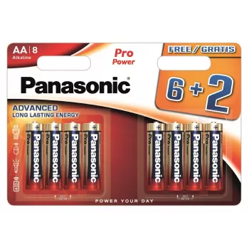 Panasonic Pro Power LR6 batterie, 6+2 pz. (LR6PPG/8B (6+2))