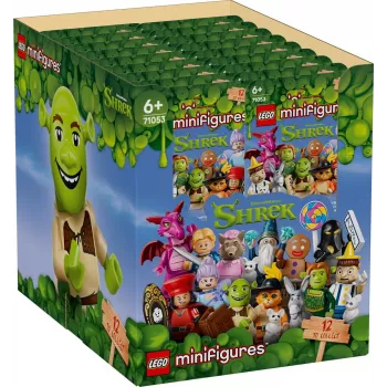 LEGO Bricks minifigure 71053 serie Shrek (BOX) - 36 blind bag, figure da collezione, display box