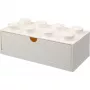 LEGO Brick 8 cassetto da scrivania scatola di conservazione bianca con 8 stud