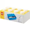 LEGO Brick 8 cassetto da scrivania scatola di conservazione bianca con 8 stud