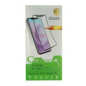 iLike Apple iPhone 12/12 Pro protezione display in vetro temperato ceramico rigido, nero