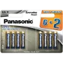 Panasonic Everyday Power batterie alcaline AA LR6 blister da 8 (6+2 bonus)