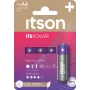 ITSON LR6IPO/4CP batterie alcaline AA, confezione da 4, 1,5V, lunga conservabilità