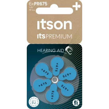 itson itsPREMIUM batteria zinco-aria per apparecchi acustici PR675IT/6RM (PR675(44)IT/6RM)