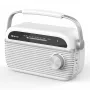 Denver TRB-67W DAB+ FM radiosveglia bianca con doppio allarme e funzionamento a batteria
