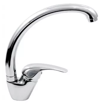 FERRO ELBA BEL4A Miscelatore monocomando per lavello, cromo, bocca a U, orientabile 360°