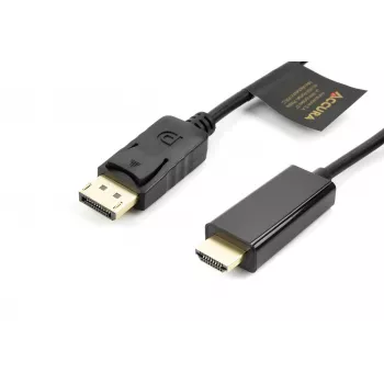 Accura cavo DisplayPort-HDMI 3,0 m 4K@60Hz 18Gbps HDCP 2.2 dorato nero