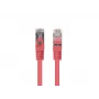 Lanberg Confezione da 10 Cavo patch Cat.6 FTP 0,5 m rosso Fluke Passed