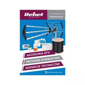Rebel Electro poster pubblicitario accessori RTV A1 lucido