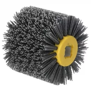 DEDRA DED79334G Spazzola abrasiva in nylon per satinatrici e lucidatrici, 120 x 100 mm, grana 400