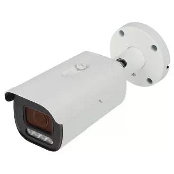 Telecamera IP bullet varifocale motorizzata 8MP 4K UHD full-color con analisi AI, PoE, IP67, obiettivo 2.7-13.5mm