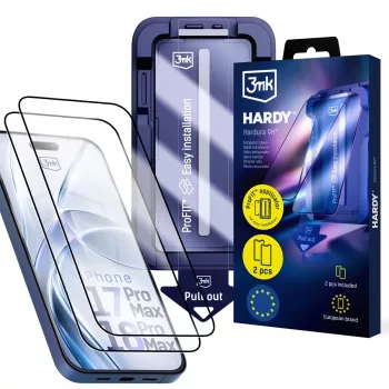 3MK PROTECTION Apple iPhone 17 Pro Max - 3mk Hardy Hardura pellicola protettiva in vetro temperato 9H