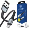 3mk Hyper Cable N-SERIES USB-A a Micro 3m QC 3.0 5V/2A 10W Nero