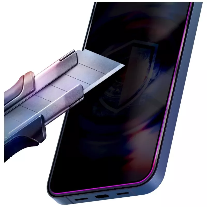 3MK Hardglass Max Privacy vetro temperato protezione display con cornice EasyApp per Samsung Galaxy S24/S25