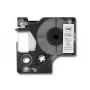 QOLTEC Nastro per etichette per DYMO D1 43613 6mm x 7m bianco con stampa nera