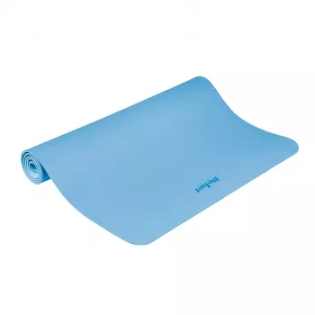 REBEL ACTIVE Tappetino da allenamento TPE blu 200x115x1 cm per yoga, pilates, fitness, ginnastica