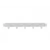 LANBERG Organizzatore cavi 19 pollici 1U con 5 supporti in metallo tipo B, grigio