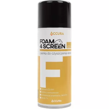 Accura detergente schiuma per schermi 400ml – spray aerosol antistatico, senza aloni per tutti i tipi di schermo
