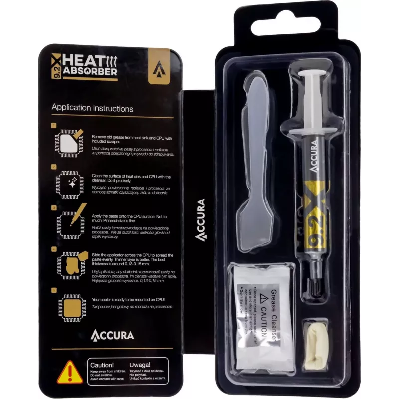 Accura Heat Absorber 9.2X grigio set 2 g pasta termica