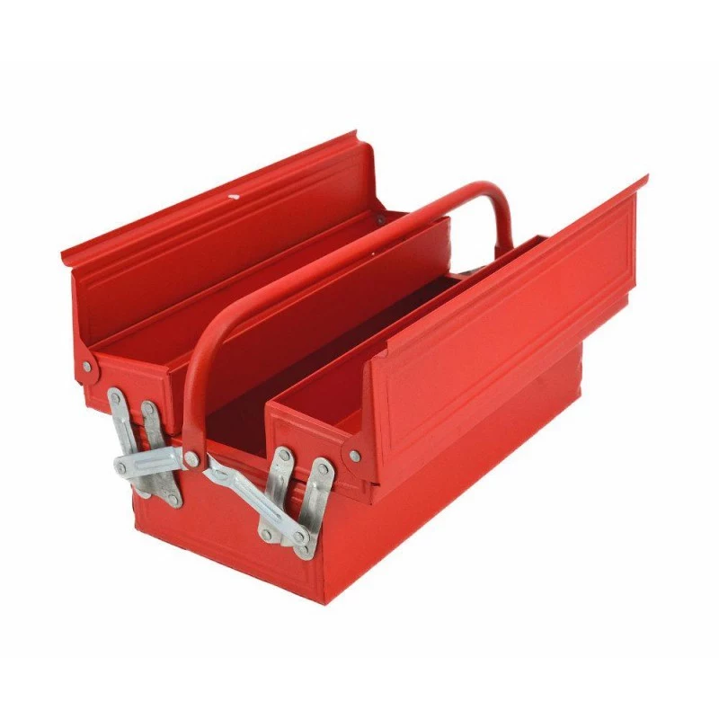 AWTOOLS AW30982 valigetta portautensili portatile con vassoio e organizer nel coperchio, nero/rosso