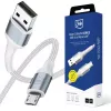 3mk Hyper Cable N-SERIES USB-A a Micro 1m 5V/2,4A 12W bianco