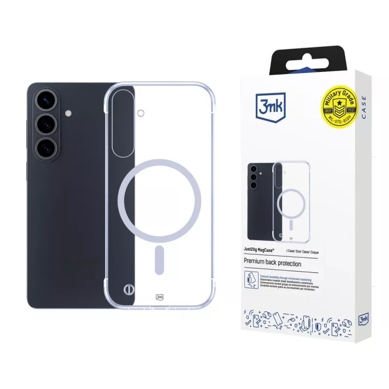 3MK Just20g MagCase per Samsung Galaxy S26+ custodia posteriore trasparente MagSafe