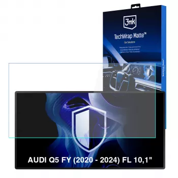 3MK PROTECTION TechWrap Matter pellicola protezione display per Audi Q5 FY (2020-2024) 10,1 pollici display centrale
