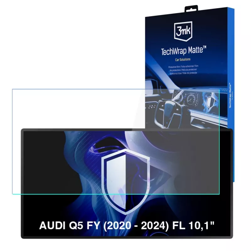 3MK PROTECTION TechWrap Matter pellicola protezione display per Audi Q5 FY (2020-2024) 10,1 pollici display centrale