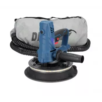 DEDRA DED7770 Levigatrice per cartongesso 850W 225mm con luce LED e aspirazione polvere