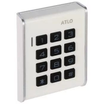 Atlo Lucchetto a combinazione ATLO-KRM-103 - lucchetto a 3 anelli regolabile in lega di zinco con archetto in acciaio temprato, nero