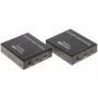 Extender KVM HDMI + USB su IP, 4K@30Hz, 120m, PoE, IR, metallo