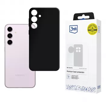 3mk Matt Case Pro per Samsung Galaxy S24 - custodia posteriore TPU flessibile nera, protezione antishock militare, anti-ingiallimento, finitura opaca