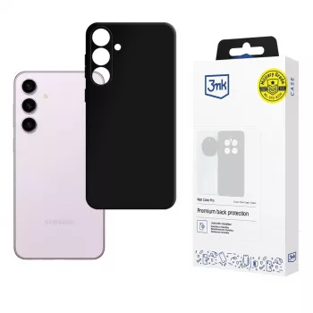 3mk Matt Case Pro per Samsung Galaxy S24 - custodia posteriore TPU flessibile nera, protezione antishock militare, anti-ingiallimento, finitura opaca