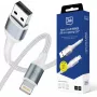 3mk Hyper Cable N-SERIES USB-A a Lightning 2m 5V/2.4A 12W bianco