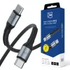 3mk Hyper Cable N-SERIES USB-C a USB-C 3m PD 3.0 QC 3.0 20V/3A 60W nero